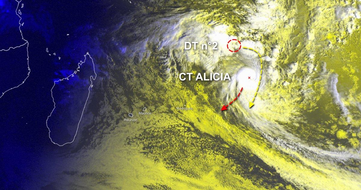 Explication sur la prévision de trajectoire de la future tempête tropicale  ALICIA
