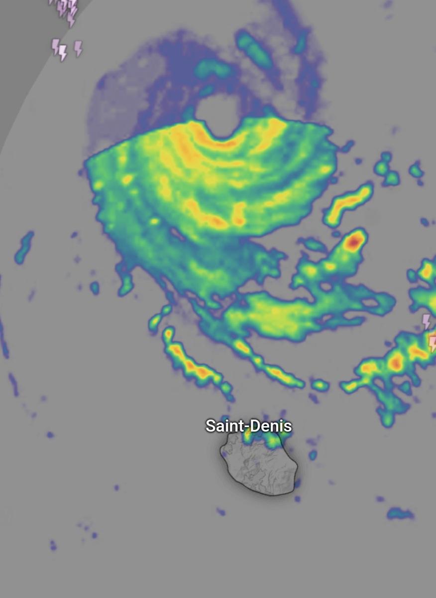 Image radar cyclone GARANCE