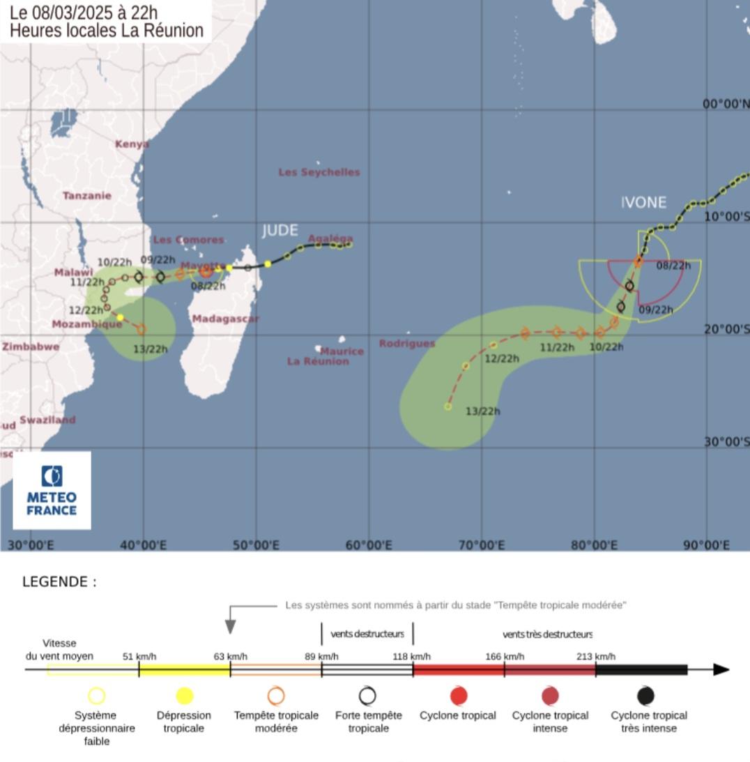 Tempêtes IVONE et JUDE