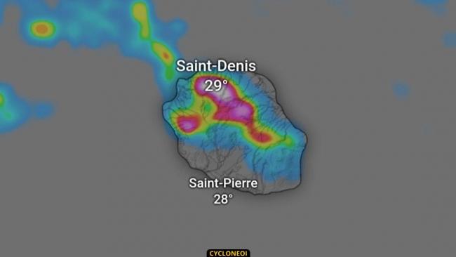 La Réunion : vigilance fortes pluies orages pour le Nord et l’Ouest