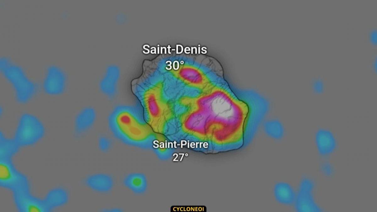 La Réunion : vigilance fortes pluies orages en cours