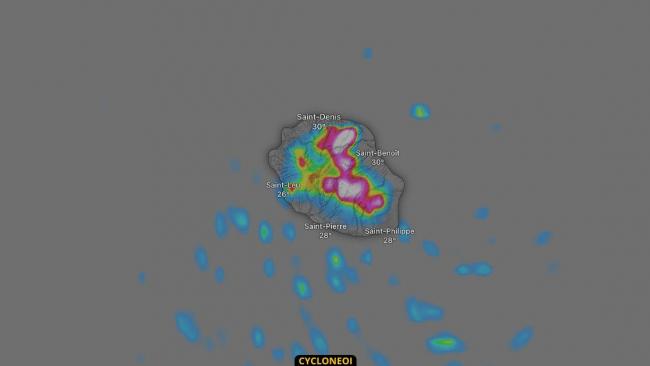 La Réunion : Des pluies parfois soutenues mais de courte durée