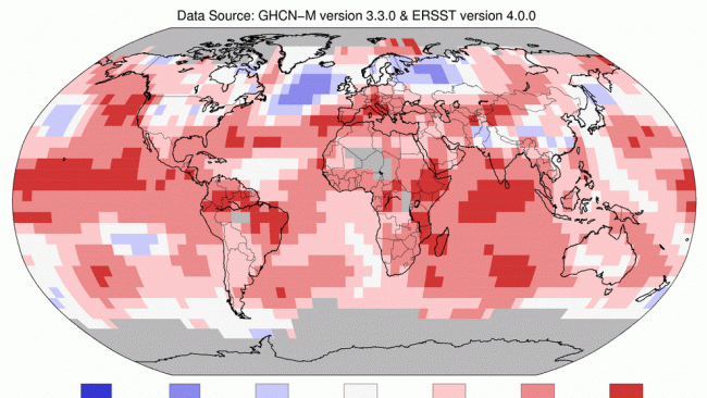 Coup de chaud pour la Planète selon la NOAA