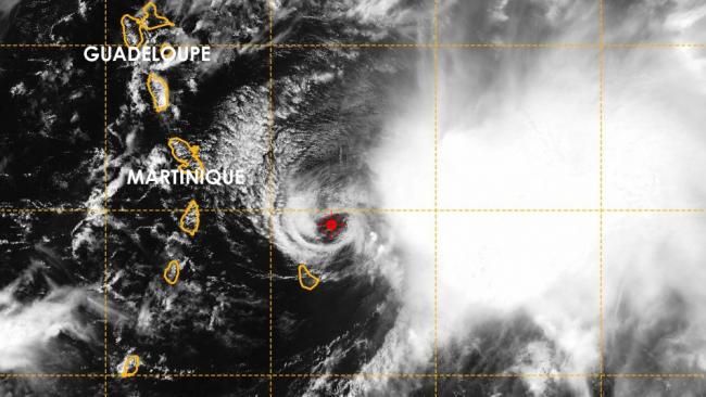 La tempête tropicale KIRK en approche finale de l'arc des Antilles