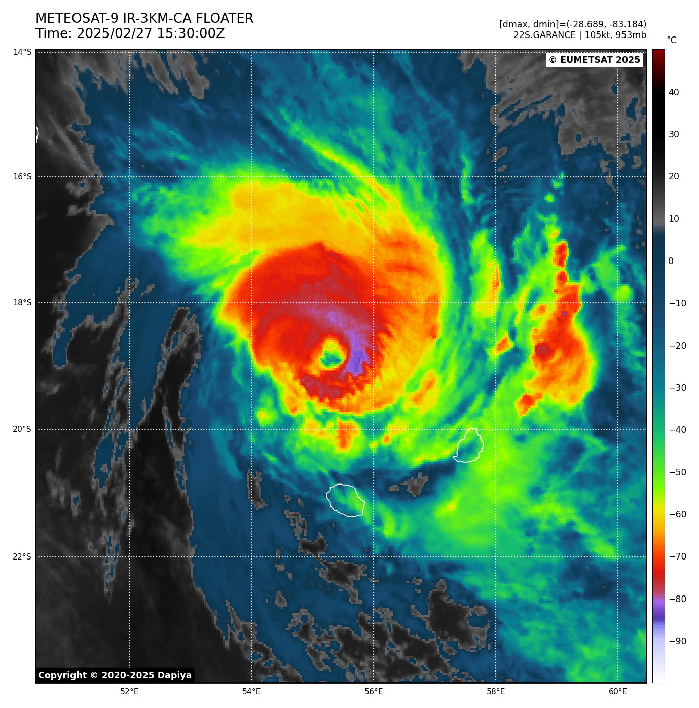 cyclone GARANCE à La Réunion