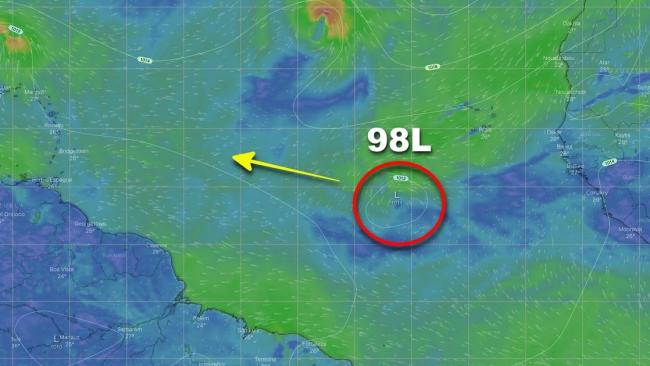 Petites Antilles : Évolution de la zone suspecte 98L encore incertaine