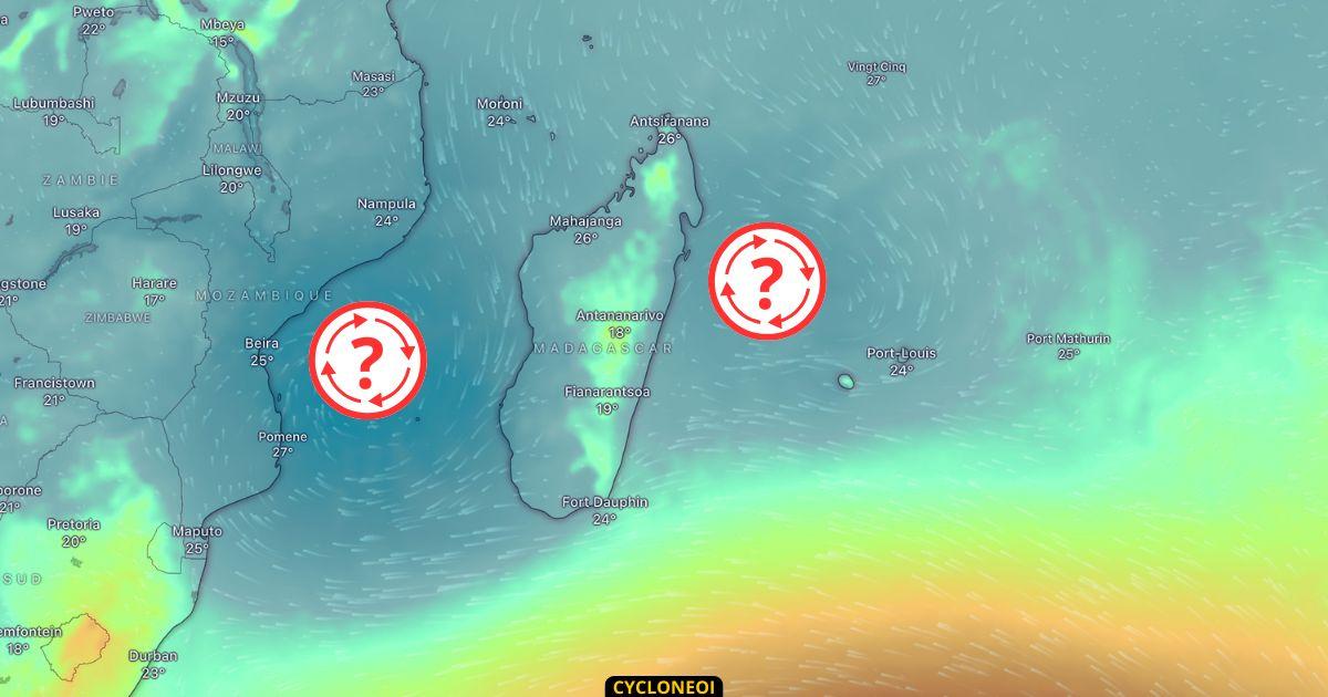 À surveiller au Nord des Mascareignes et dans le canal du Mozambique