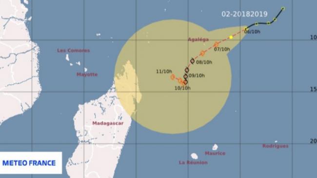 La saison cyclonique 2018/2019 entre dans le vif avec la future tempête ALCIDE