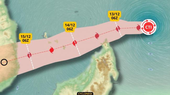 CHIDO, dangereux cyclone intense vers Madagascar et l’archipel des Comores