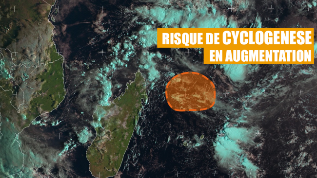 Probabilité de cyclogenèse en augmentation dans l'océan indien