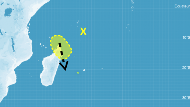 Potentiel de cyclogenèse estimé très faible pour l'instant au nord de Madagascar