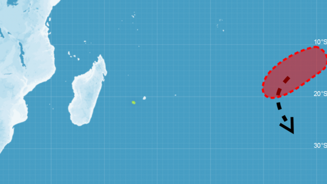 Risque de cyclogenèse en augmentation dans l'océan indien sud