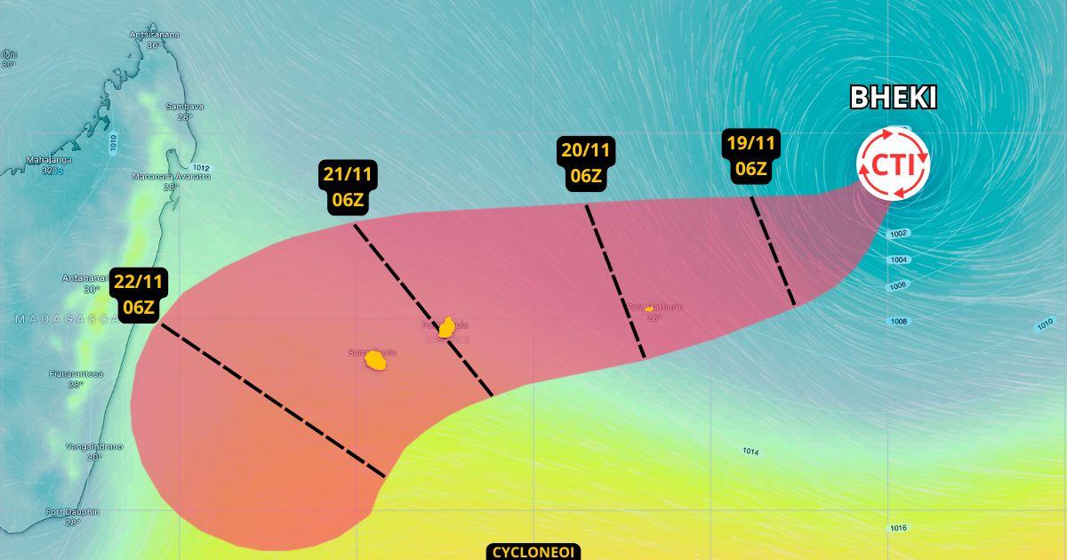 Cyclone BHEKI : Quelle influence pour les Mascareignes