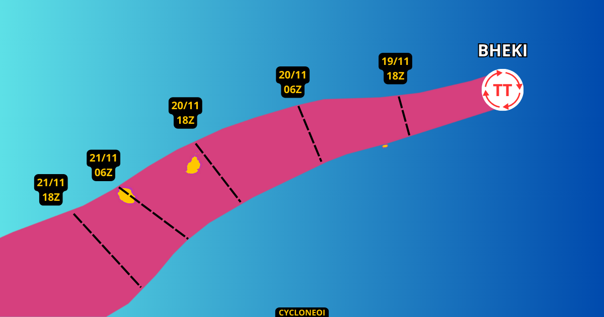 Cyclone bheki quelle influence pour les mascareignes