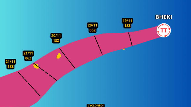 Tempête BHEKI : en approche finale des Mascareignes