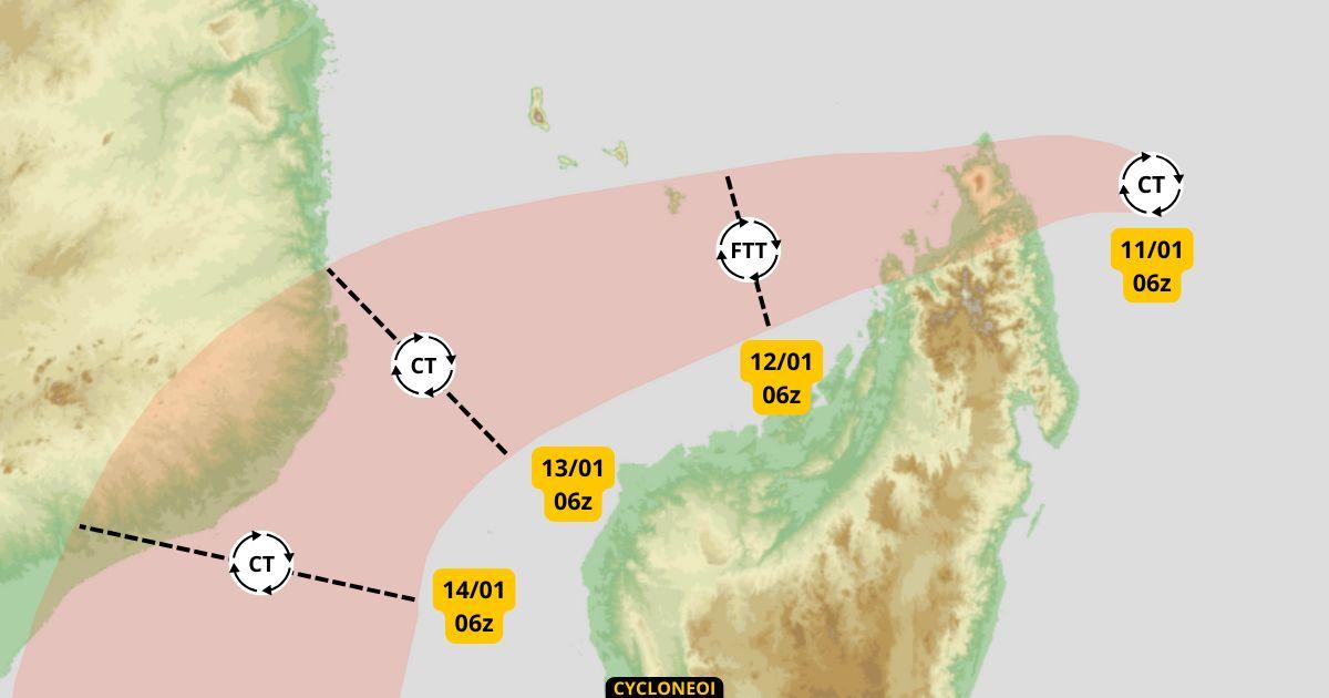 Cyclone dikeledi alerte maximale a madagascar mayotte en alerte orange