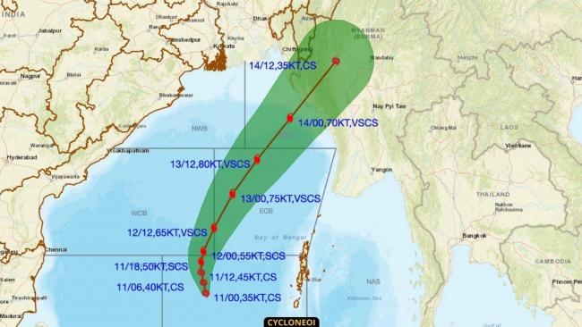 Mocha : la saison cyclonique 2023 démarre avec une menace sérieuse pour le Myanmar