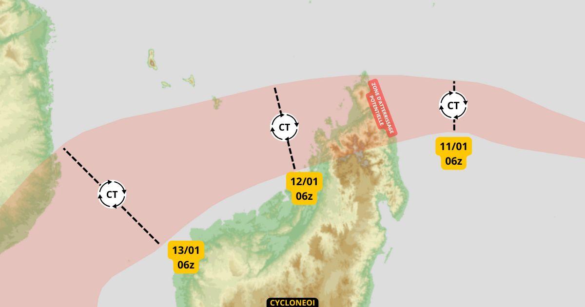 Dikeledi pluies intenses vents destructeurs attendus pour le nord de madagascar