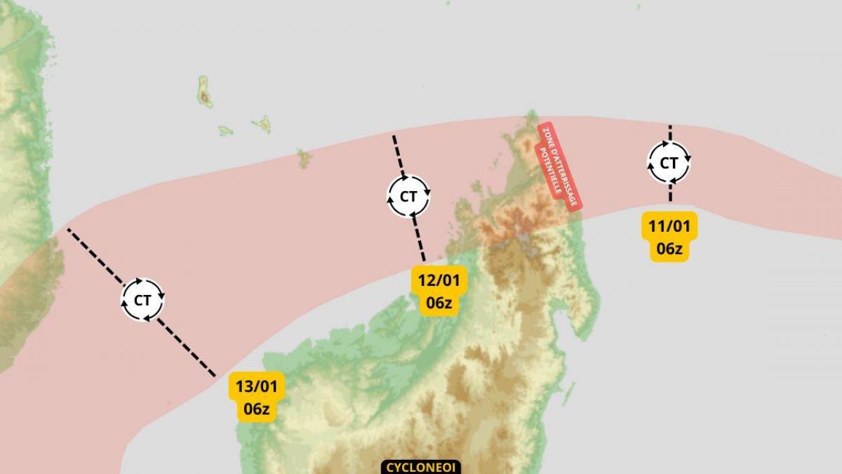 DIKELEDI, pluies intenses, vents destructeurs attendus pour le Nord de Madagascar