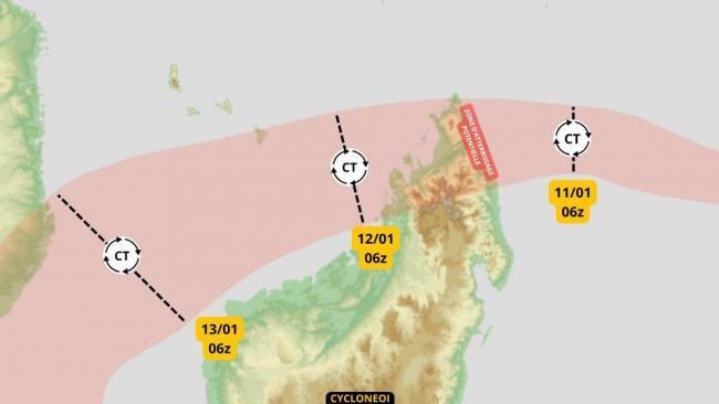 DIKELEDI, pluies intenses, vents destructeurs attendus pour le Nord de Madagascar