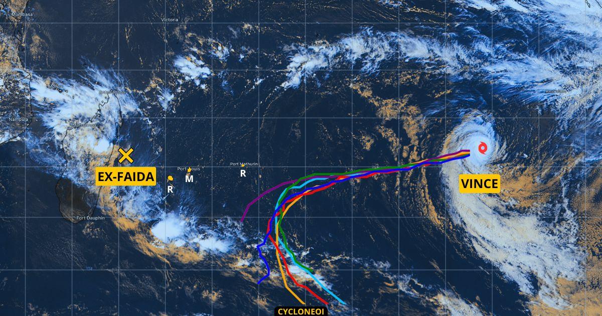 FAIDA s’écroule alors que le cyclone VINCE est entré dans le bassin