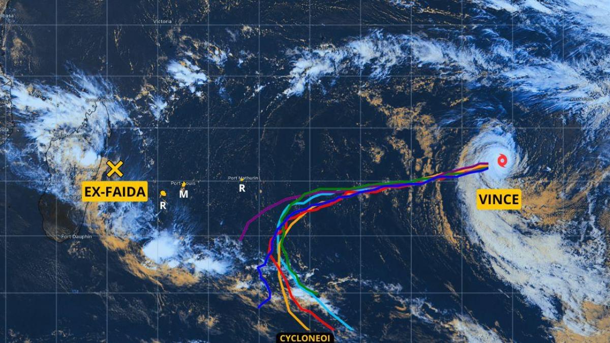 FAIDA s’écroule alors que le cyclone VINCE est entré dans le bassin