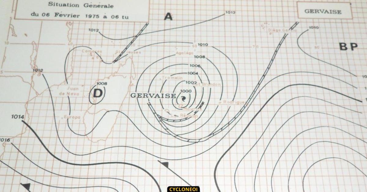 Fe vrier 1975 le cyclone intense gervaise mit a genoux l i le maurice