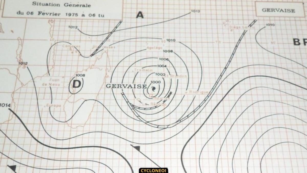 Février 1975, le cyclone intense Gervaise mit à genoux l'île Maurice