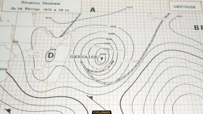 Février 1975, le cyclone intense Gervaise mit à genoux l'île Maurice