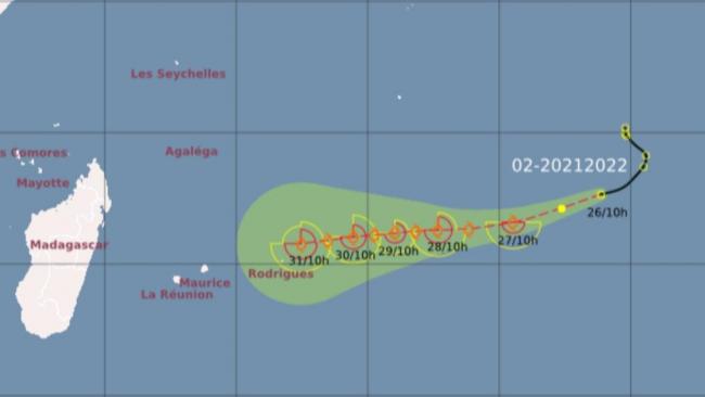 Perturbation tropicale n°2, une trajectoire potentielle vers les Mascareignes