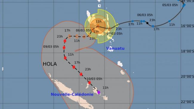 Potentielle menace cyclonique majeure pour la Nouvelle Calédonie