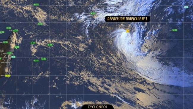 La dépression tropicale n°1 lance la saison cyclonqiue 2022/2023