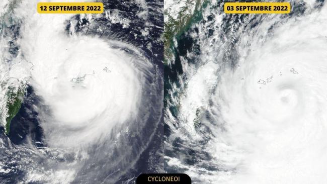 Des îles japonaises se prennent 2 cyclones en l’espace de 9 jours