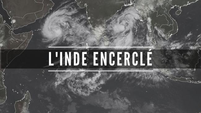 Alerte cyclonique en Inde encerclé par LUBAN et la peut-être future tempête TITLI