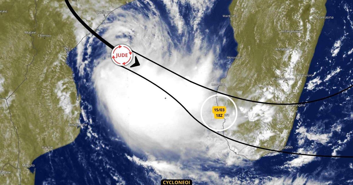 JUDE effectue son come back droit vers le Sud-Ouest de Madagascar