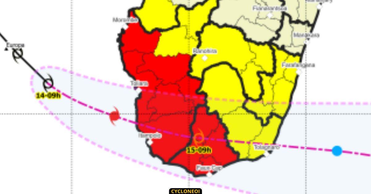 JUDE : le Sud-Ouest de Madagascar en alerte cyclonique maximale