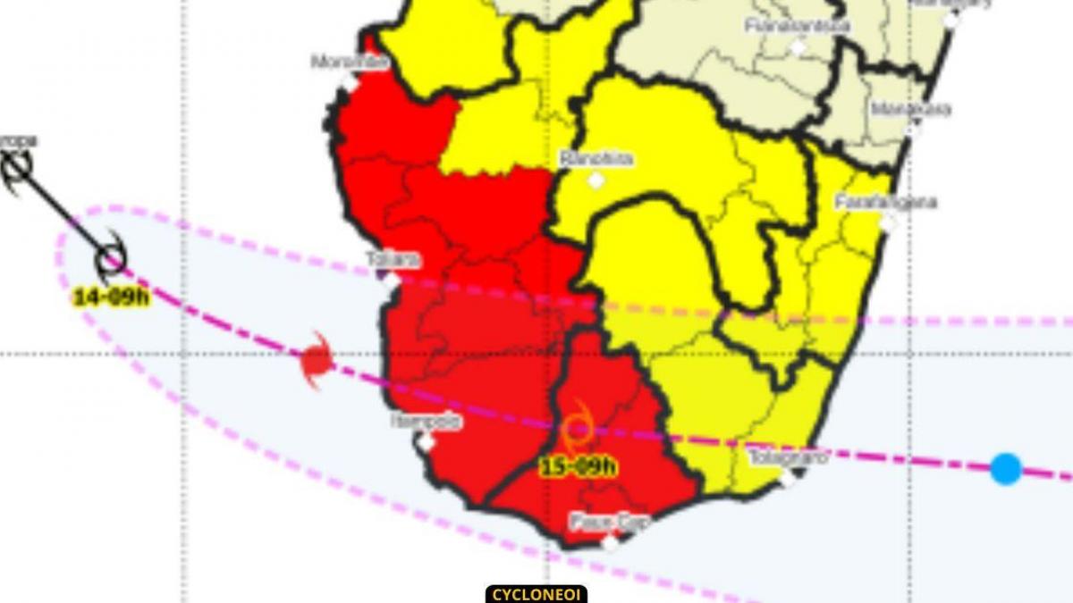 JUDE : le Sud-Ouest de Madagascar en alerte cyclonique maximale