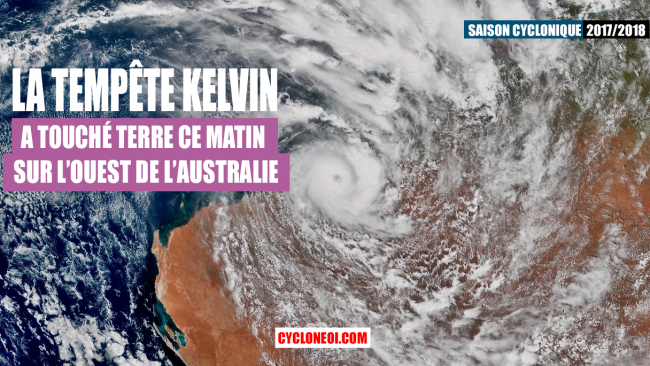 L'ouest de l'Australie impacté par la tempête tropicale KELVIN