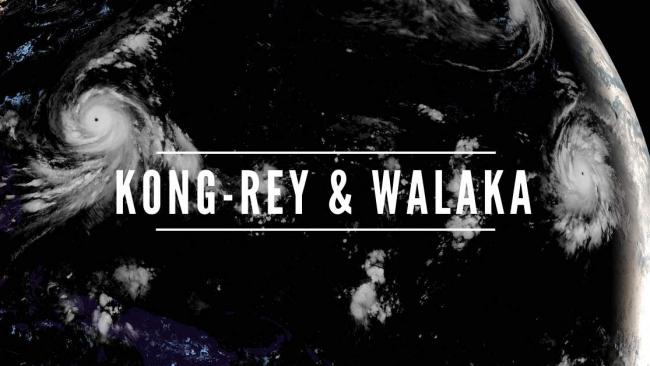 KONG-REY et WALAKA deux puissants cyclones dans le pacifique