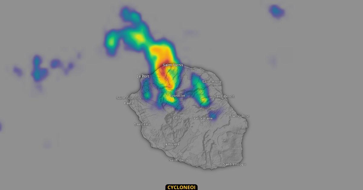 La Réunion : épisode orageux bref, intense et hyper localisé