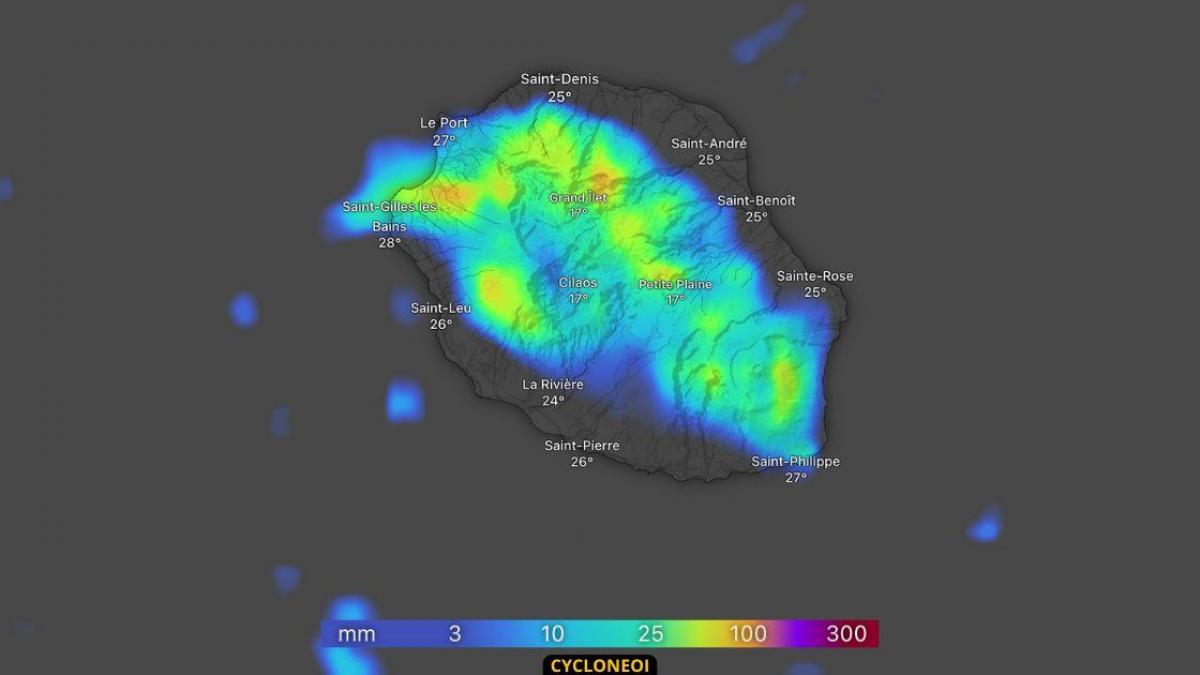 La Réunion : encore de la pluie en perspective lundi