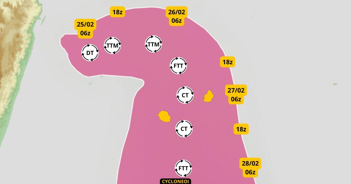 10e système de la saison, menace potentielle pour La Réunion et Maurice