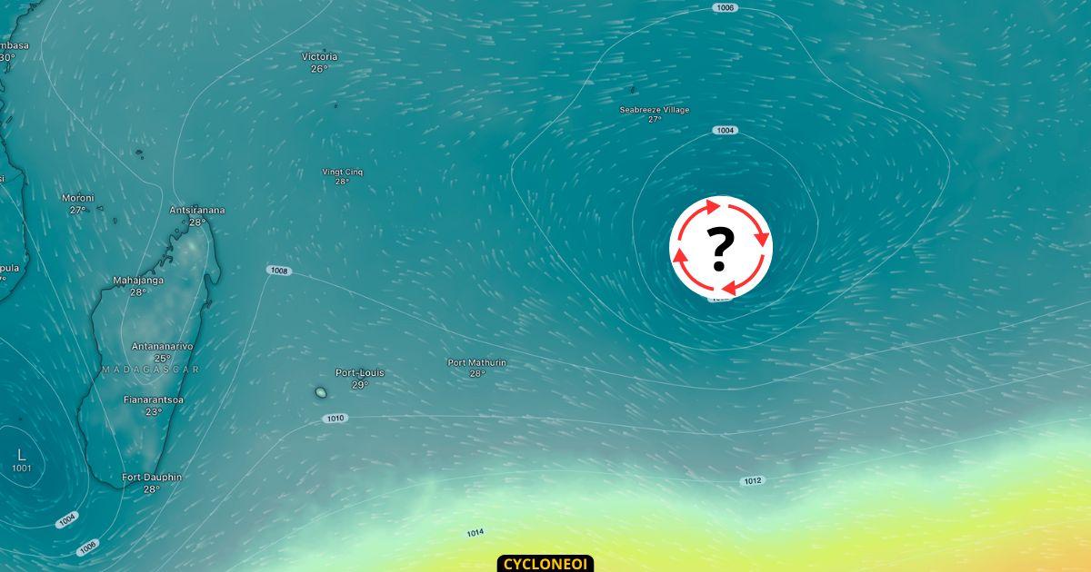 Le risque de cyclogenèse se renforce à l’Est Nord-Est des Mascareignes