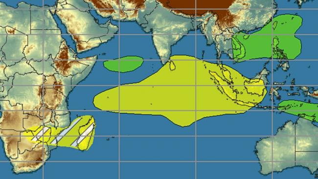 Retour au calme dans l'océan indien probablement jusqu'à Janvier 2019