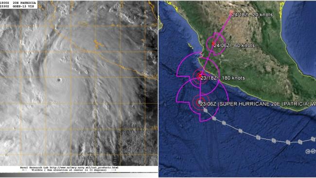 PATRICIA un monstre qui menace le Méxique