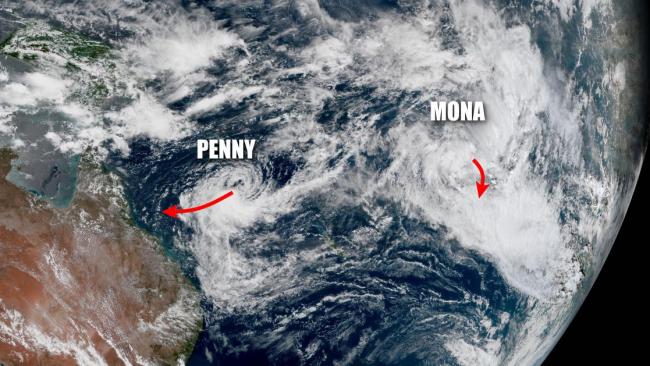 Les tempêtes MONA et PENNY faiblissent dans le Pacifique Sud-Ouest