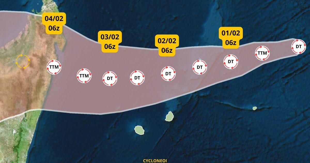 Potentielle future tempête FAIDA : quelle influence pour les Mascareignes ?