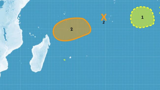 Zone perturbée au nord-est des Mascareignes, intensification en début de semaine?