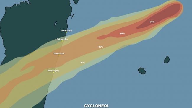 Emnati : Probabilité d'impact direct en hausse pour l'Est de Madagascar