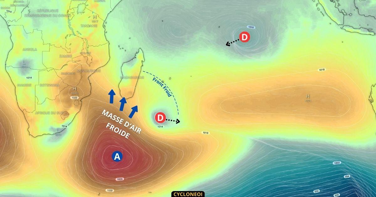 Suivi cyclone ocean indien